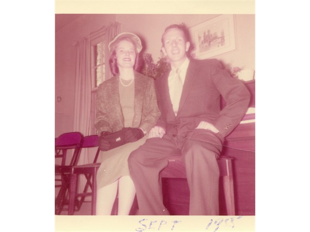 Barbara and her husband Tom Lloyd in 1955