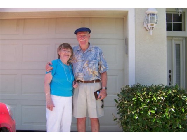 Barbara and Hume in 2014 in Delray Beach