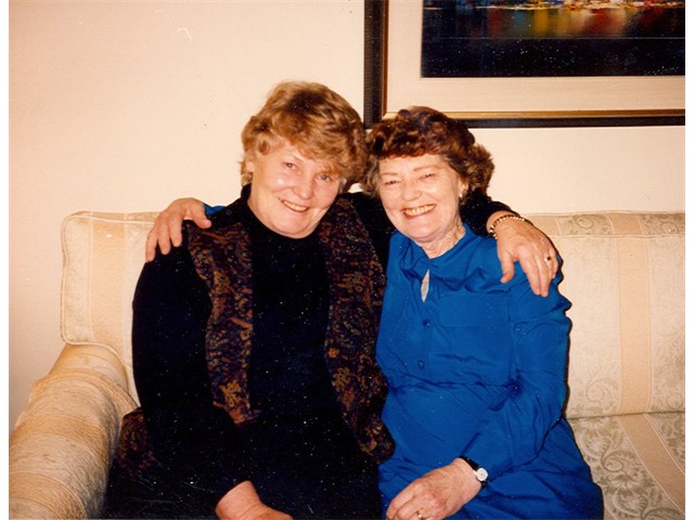 Barbara and Pat in 1988