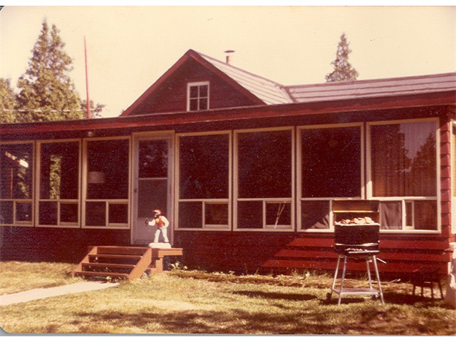 Camp in the 1960s with the Barbecue ready to go