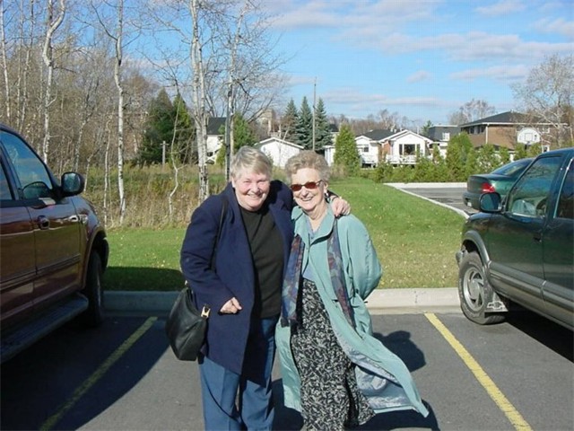 Pat and Jean in Sudbury in 2001