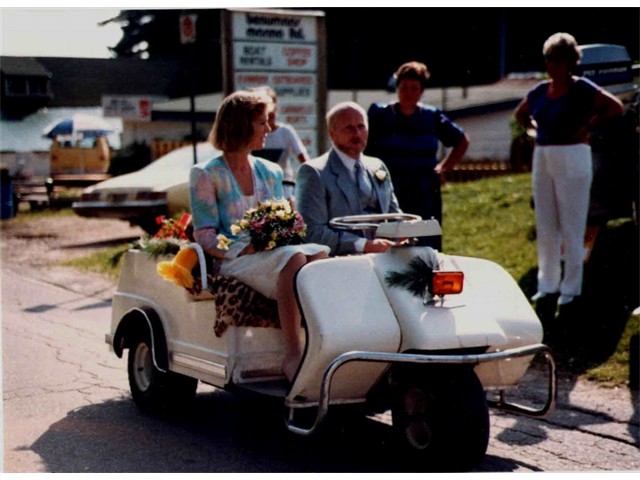 Wedding Day ride to the Marina