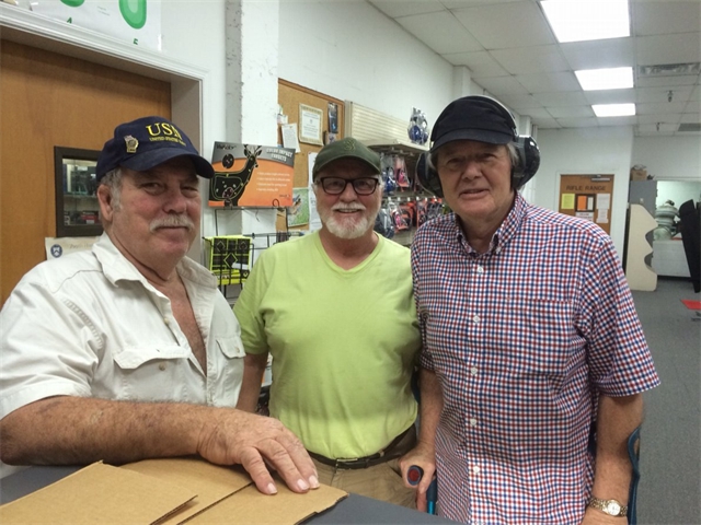 Peter and friends at the Range on Geezer Day