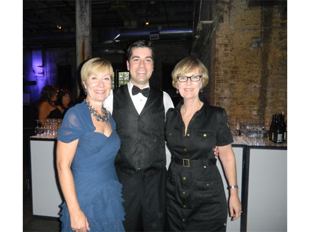 Heather and her son David with Sheila at David and Kaley's wedding