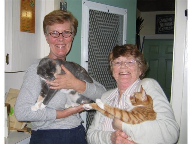 Sheila and Barbara with Dee and Mackie