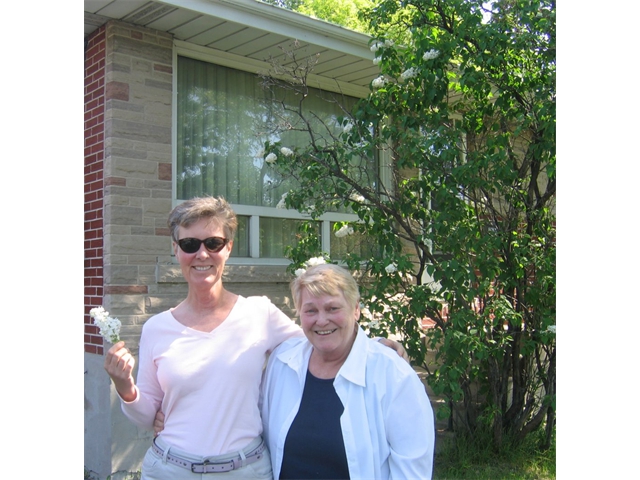 Pat and Sheila in Sudbury