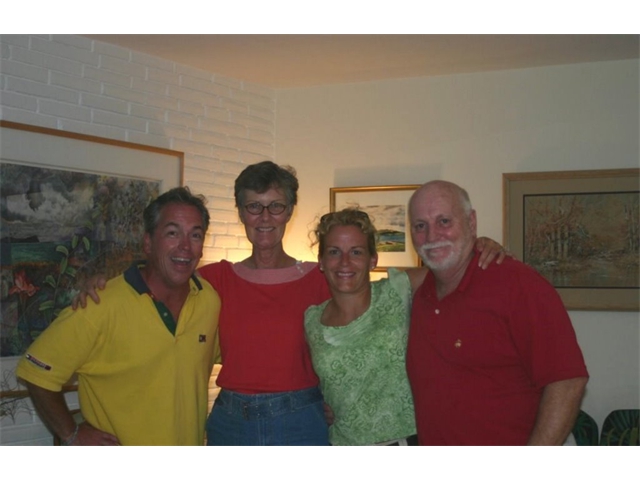 Chris (Pat), Sheila, Jill and Peter in 2005