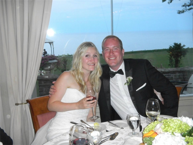 Sheila's nephew Michael Clow and his wife Trish at their wedding in Toronto