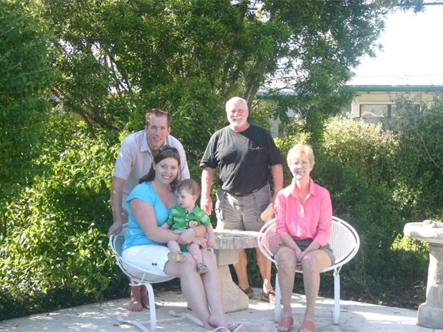 Chris, Erin Aidan, Peter and Sheila in 2010 in North Palm Beach