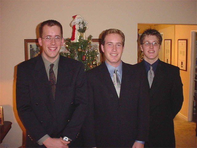 Chris, Mike and Brian Clow in 2005