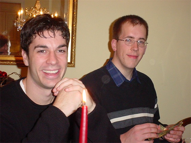 David Hudakoc and Chris Clow in 2003