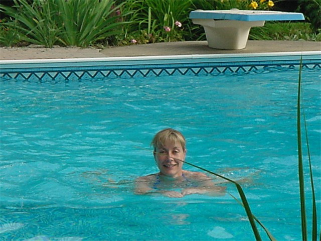 Heather in her Pool