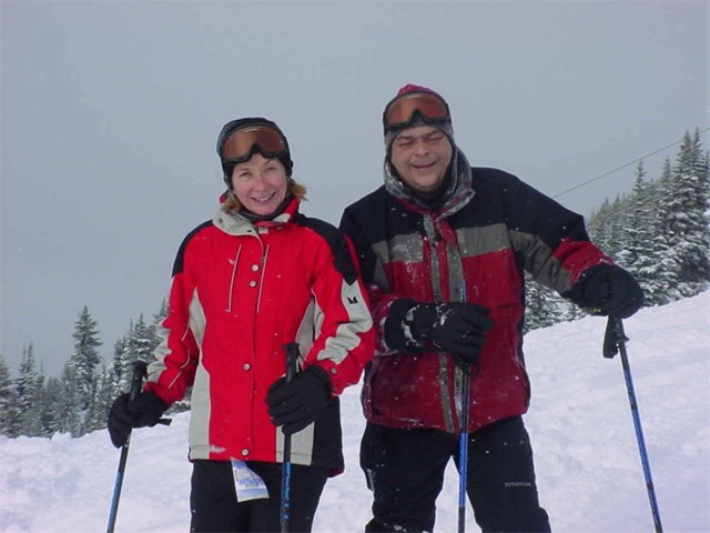 Heather and Rick Skiing again